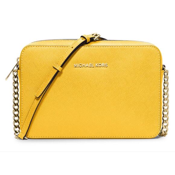 Michael Kors Jet Set Travel Large Crossbody Sunflower Yellow